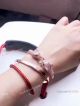 Copy Cartier Diamond Panther Head Bracelet Silver Bracelet (2)_th.jpg